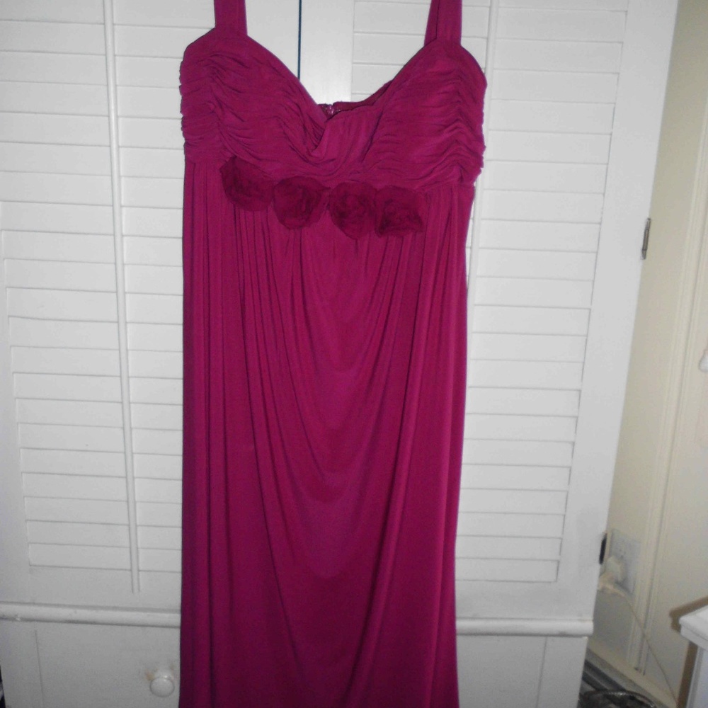 OLEG CASSINI TEA LENGTH COCKTAIL DESIGNER GOWN